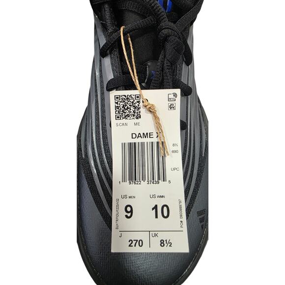 adidas Dame X Brookfield Core Black Metallic JP6090 Men\'s Size 9 NEW main image 8